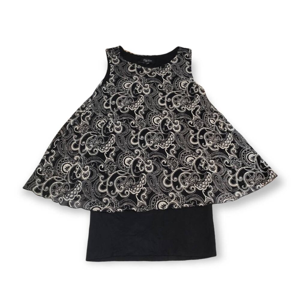 Papillon Natural Black Fitted & Flare Dress - BNWT - Size Small